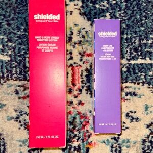 NIB Shielded Hand & Body Lotion and Night Life Serum Set